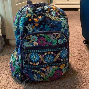 vera bradley floral printed campus bookbag